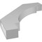 Ekena Millwork 3 1/2-in. W x 26-in. D x 30-in. H Merced Architectural Grade PVC Knee Brace BRCP035X26X30MRC - alternate 4